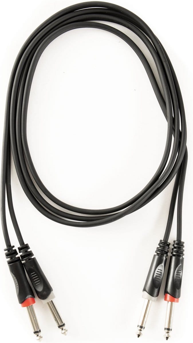 MUSIC STORE Twin kabel jack/jack 2 m - Instrumentenkabel