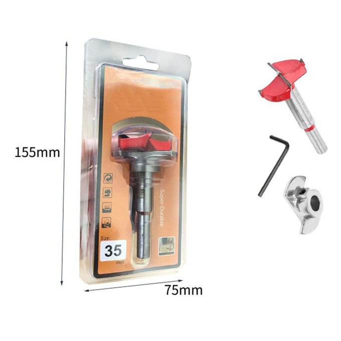 35mm Scharniergat Boor Aluminiumlegering Boorjig Positioneerder Bit voor Houtbewerking