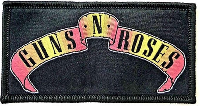 Guns N' Roses - Scroll Logo Patch - Zwart