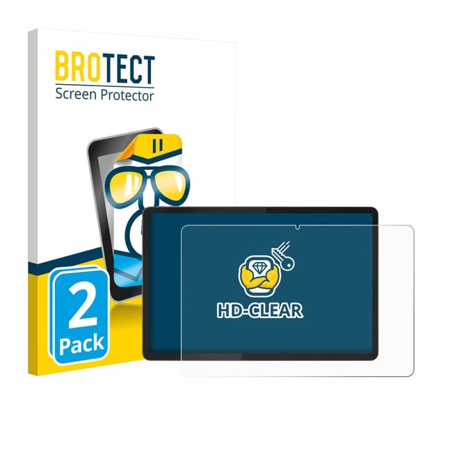 BROTECT - Screenprotector voor Lenovo Idea Tab Plus 12.1" - Folie Beschermfolie transparant 2 Stuks