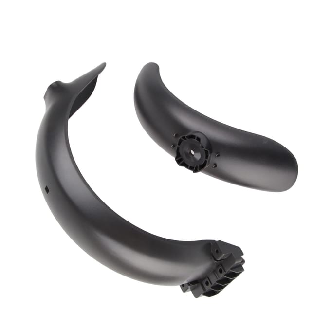 2 Pièces Garde-boue Avant Arrière de Trottinette Électrique ABS Garde-boue de Rechange pour Ninebot F30 black