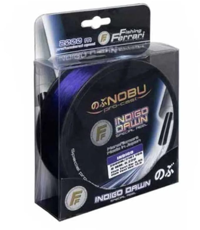 Fishing Ferrari Nobu Pro Cast Indigo Dawn Monofilament 2000 M Transparant 0.120 mm