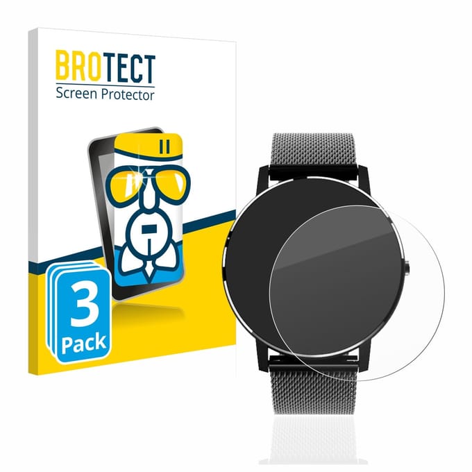 Screenprotector 3 Stuks voor Holalei Fitness Tracker 1.3" Beschermglas transparant