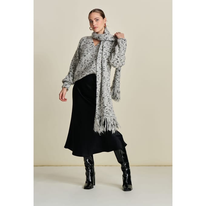 POM Amsterdam Shawl - Wild Grey Taglia: OS | Sciarpe Outlet | Donna | Grigio