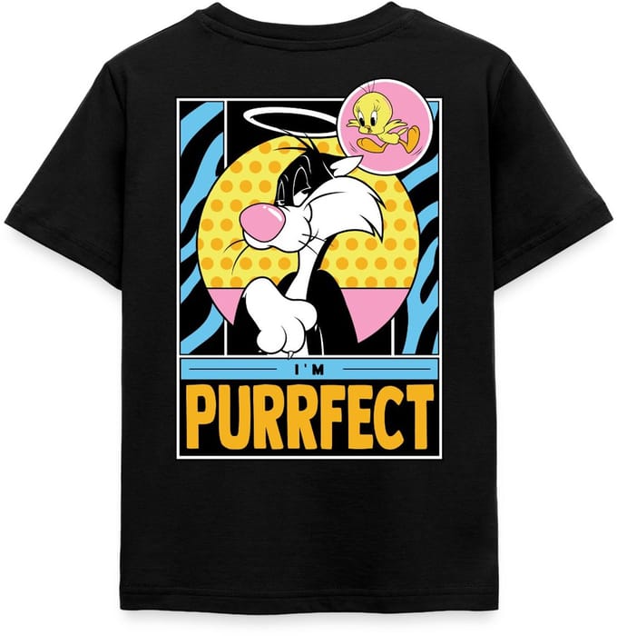 Looney Tunes Sylvester I'm Purrfect Grappig Design T-Shirt Kinderen