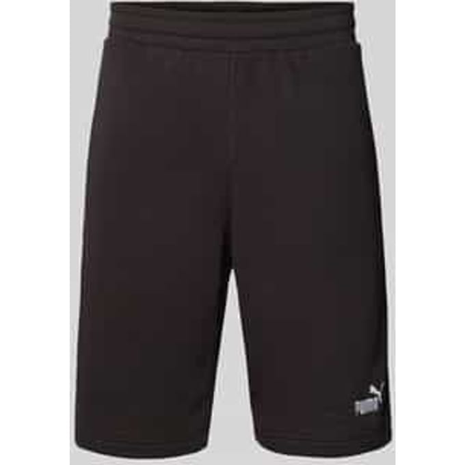Regular fit sweatshorts met labelstitching, model 'ESS No. 1'