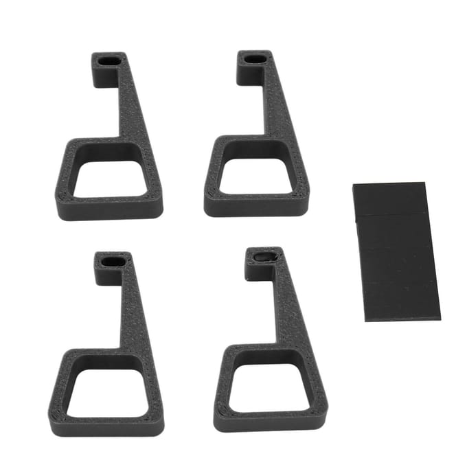 Support horizontal pour console de jeu, 4 pièces, pieds de refroidissement antidérapants, support de rehaussement pour console PS4 noir