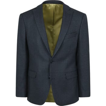Suitable Prestige Colbert Casanova Wol Blauw - Maat 50 - Heren blazer