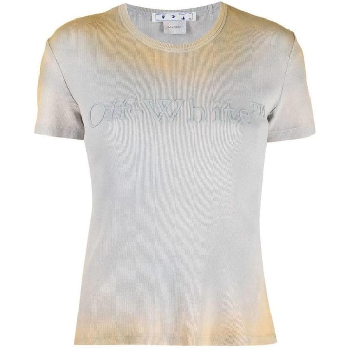 Off-White Dames/Dames Laundry Geribd T-shirt (Beige)