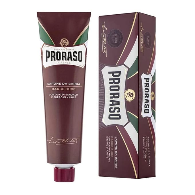 Proraso Barba Dura Mousse à Raser Santal et Karité 150ml gray
