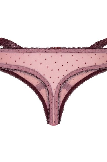 Hunkemöller Dames Lingerie String Adeline - Roze - maat S