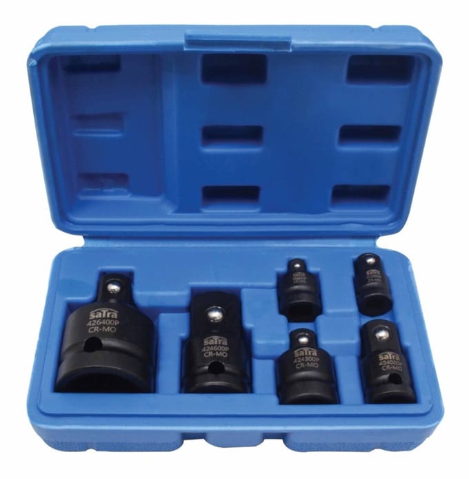 kracht verloopdoppen 6 delig - verloop dop set - dopverloop - adapters - verloopdop - satra