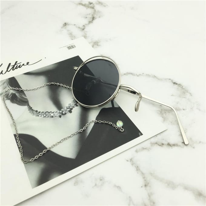 Steampunk Anime Monocle Bril Retro Britse Stijl Uniseks Bril voor Cosplay Mode Punk Accessoires black