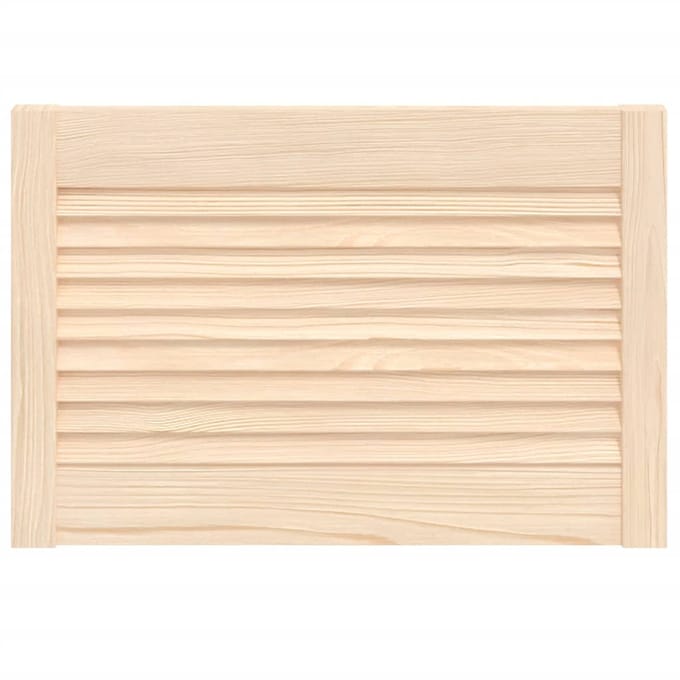 vidaXL - Kastdeur - met - lamellen - 39,5x59,4 - cm - massief - grenenhout