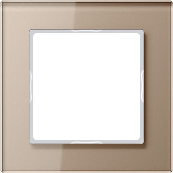 Jung Glas Afdekking Frame Enkel Champagne - AC581GLCH