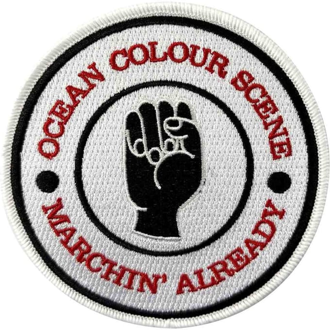 Ocean Colour Scene - Marchin' Fist Patch - Wit