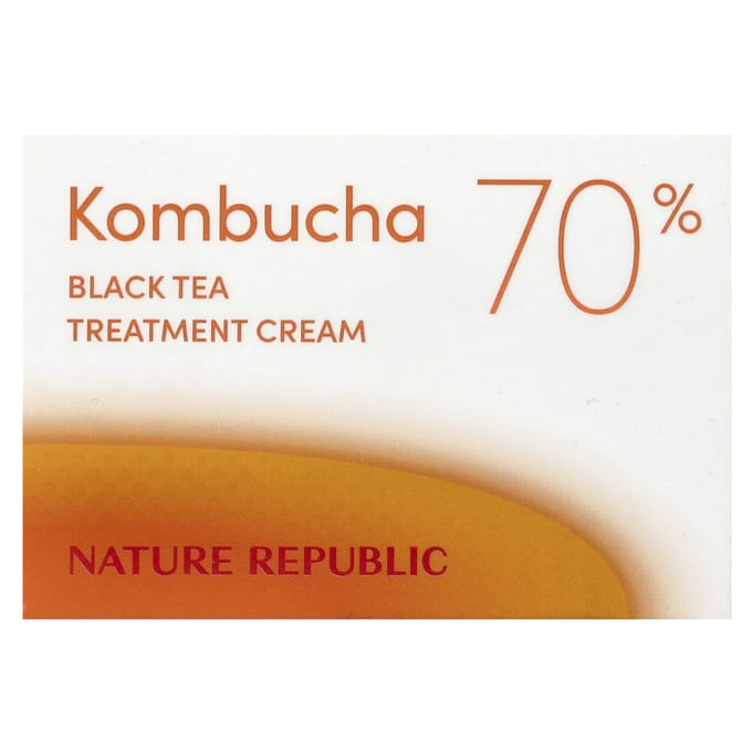 Nature Republic, Kombucha Black Tea, Treatment Cream 70%, 1.69 fl oz (50 ml) white