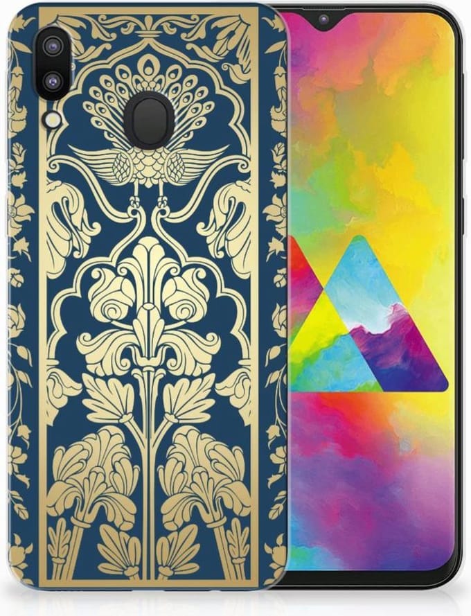 Samsung Galaxy M20 (Power) TPU Case Beige Flowers