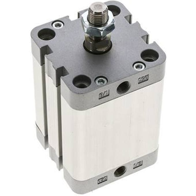 ISO 21287 Compacte Dubbelwerkende Cilinder 50-50mm - Magnetisch - Mannelijke Stang