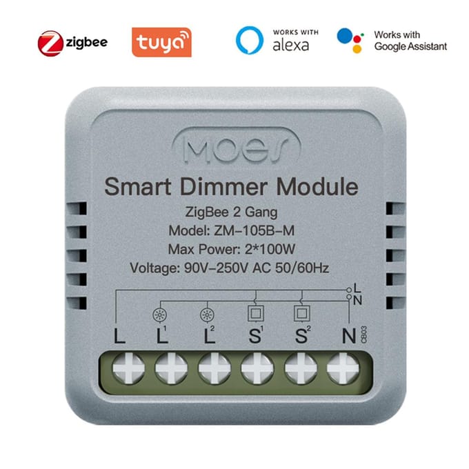 Tuya ZigBee Intelligente schakelmodule Draagbare domotica DIY Breaker Timing Control Voice