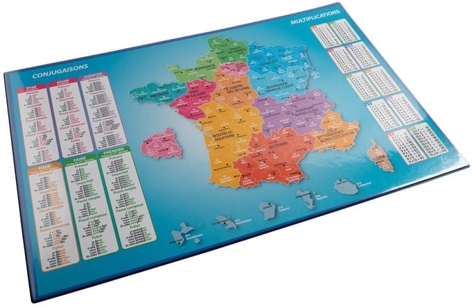 Exacompta 10x Onderlegger harde PVC France (FR) 37,5x57cm - Design - 29791E