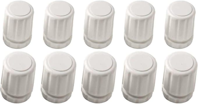 Handwielschakelaar - Radiatorventiel knop - Temperatuur regelen - M30 x 5 schroefdraad - 10 stuks - Wit