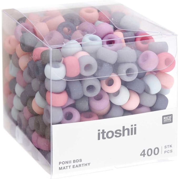 itoshii Kralenmix "Ponii Beads" - Matt Earthy