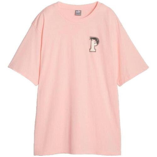 Puma Squad P T-shirt Met Korte Mouwen Roze S Vrouw