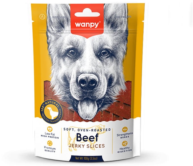 Wanpy - Zachte Rundvlees Jerky Plakjes 3x 100 gram