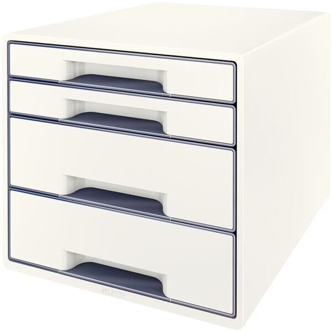 Leitz WOW Cube 5213 5213-20-01 Ladebox Wit 4 x DIN A4 Aantal lades: 4