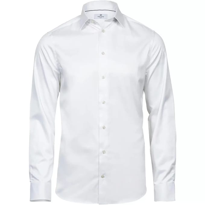 Tee Jays - Luxury Shirt Slim Fit - White maat S