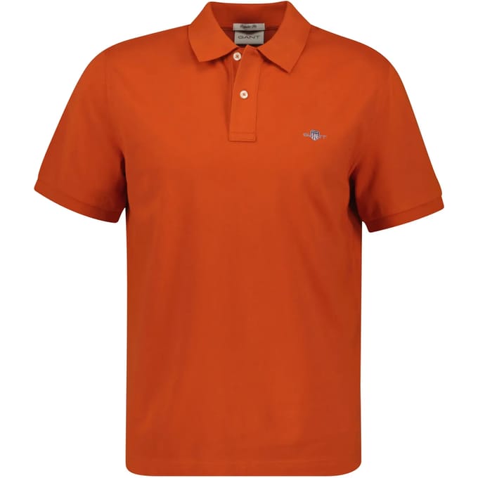 Poloshirt Van GANT oranje