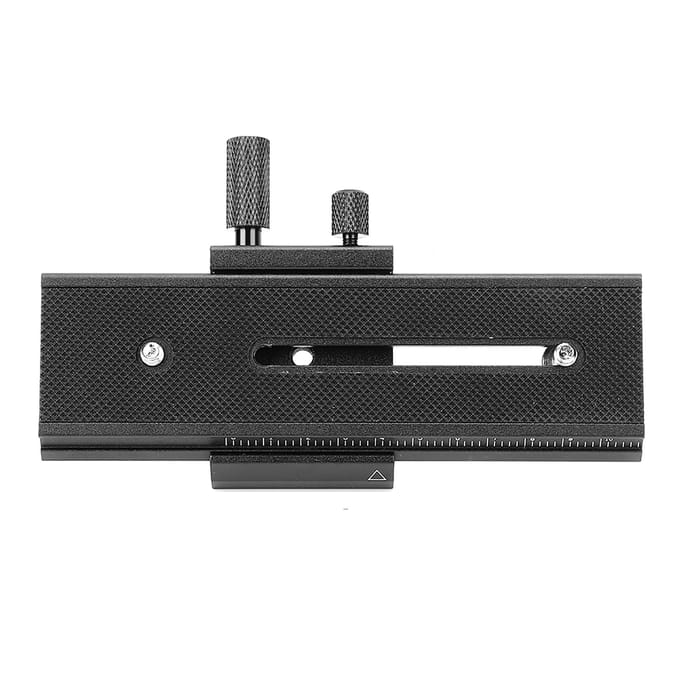 2-weg Macro Focus Rail Slider met 1/4 Montageschroef voor Close-up Fotografie black