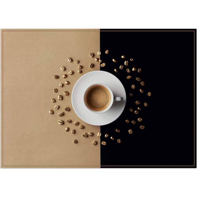 Placemat IEZZY koffiekop bruin 6 stuks
