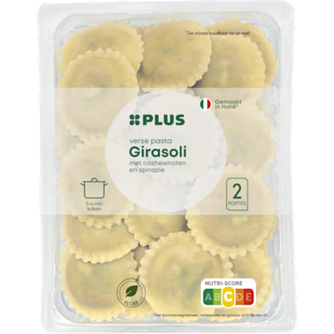 Verse vegan pasta gevuld cashewnoot