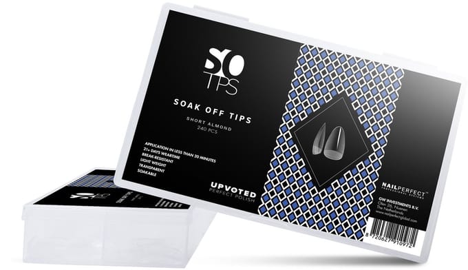 NailPerfect UPVOTED Soak Off Tips Short Almond 240st
