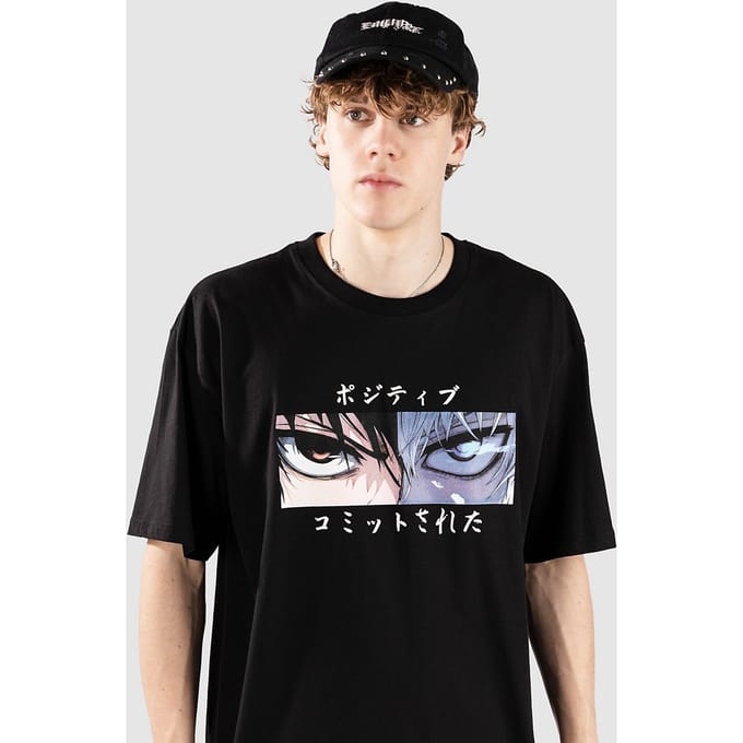 Redefined Rebel CCAnime Oversized Fit T-Shirt zwart