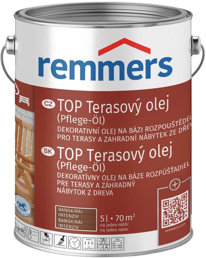 Remmers - TOP terrasolie 5 l, roestbruin