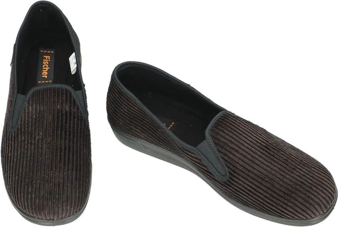 Fischer -Heren - bruin donker - pantoffels & slippers - maat 46