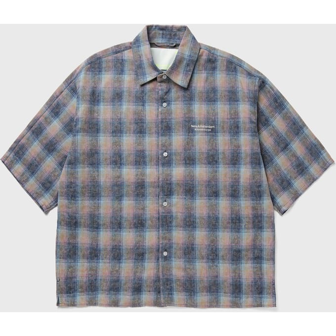 FLANEL SHORT SLEEVE BUTTON-UP