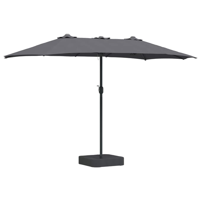 vidaXL - Tuinparasol - Antraciet - 385 - x - 209 - x - 244 - cm - Polyester