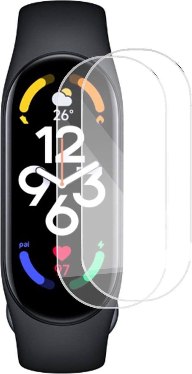 2x Screenprotector geschikt voor Xiaomi Mi Band 7 - Folie Screen Protector geschikt voor Samsung Watch 5 Pro