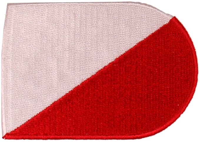 Strijkapplicatie/Patch - Vlag Schildvorm Utrecht - 8x6cm