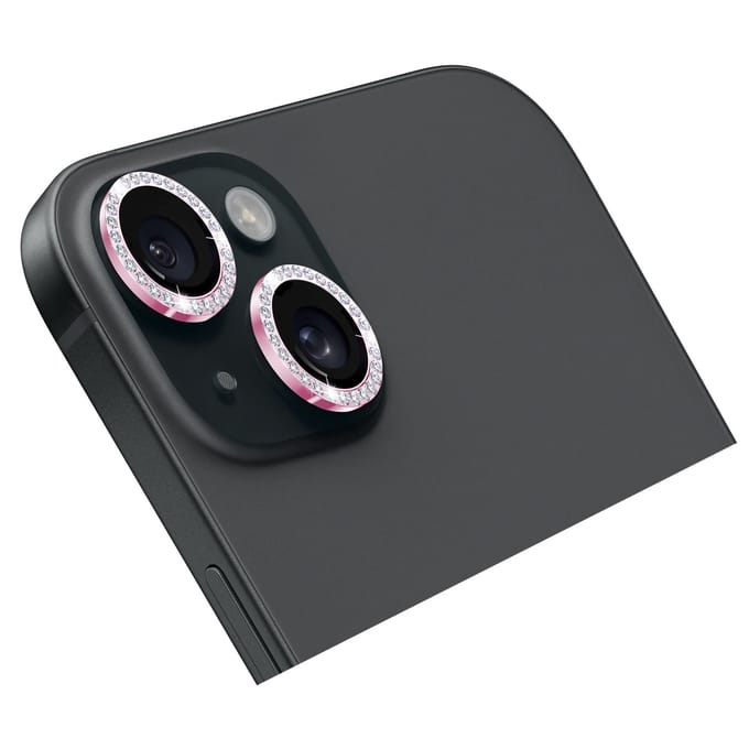 Holdit Camera Lens Protector Glitter geschikt voor Apple iPhone 15 / 15 Plus