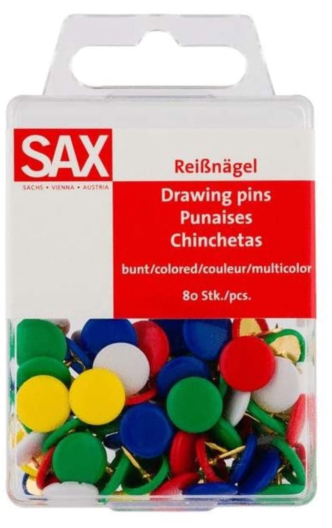 Sax - punaises multicolor - 80 st
