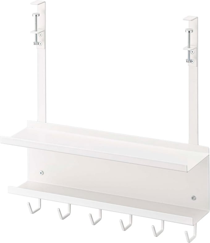Onder-bureau Kabel Organizer voor Router en Accessoires - Wit Stalen Kabelbeheerder