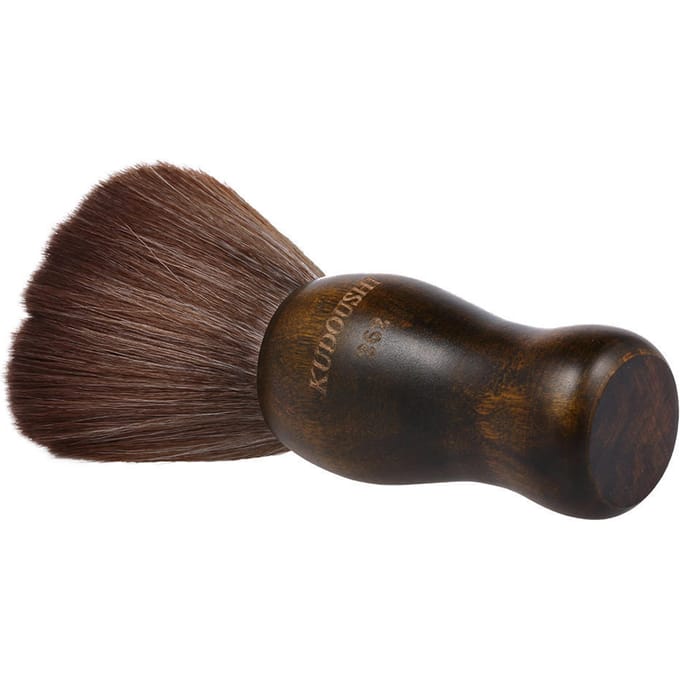 Zachte Nekstofdoek Haarverwijderende Schone Haarborstel Voor Kapper Kapper bruin