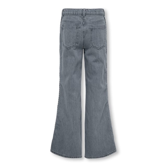 ONLY KOGJUICY BRAID WIDE LEG DNM Meisjes Jeans - Medium Grey Denim