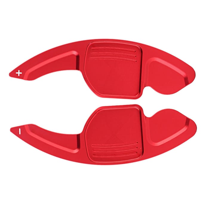 2 stuks Aluminiumlegering Auto Stuurwiel Schakelpaddels Schakelpaddels voor A3 A4L A5 A6 A7 A8 wit