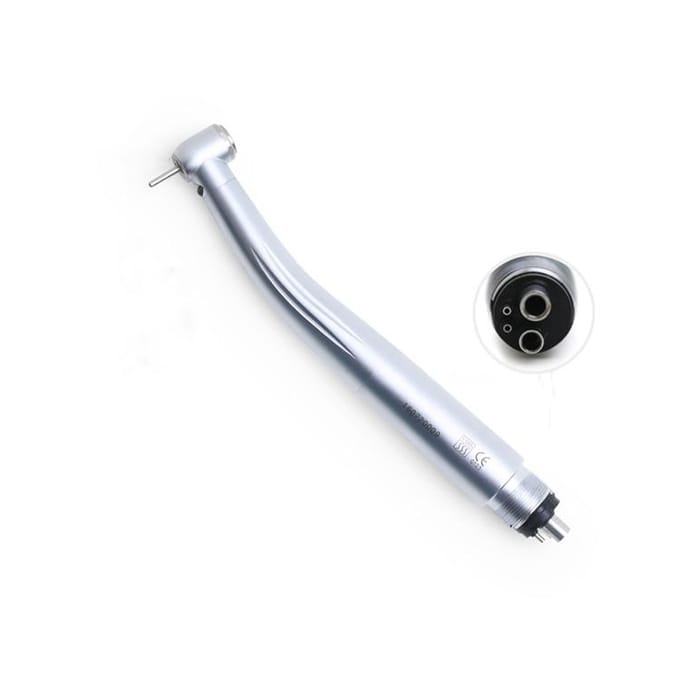 Driepuntssproeiturbine geleid high-speed tandheelkundig handstuk 4 hole white